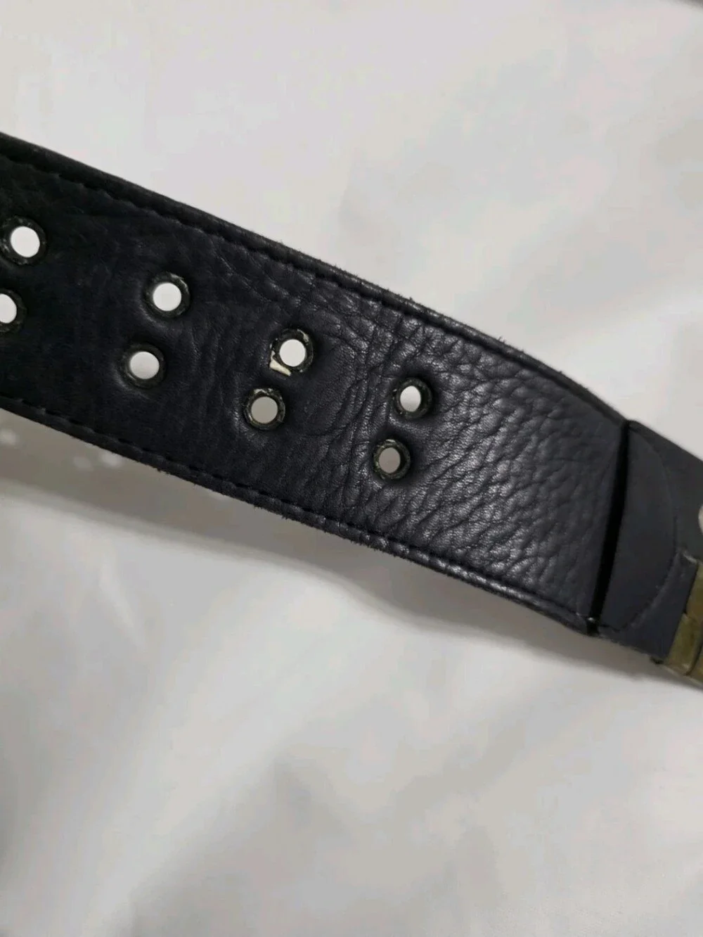 Vintage Rare Nina Arjani Handcrafted Leatherock Wide Belt